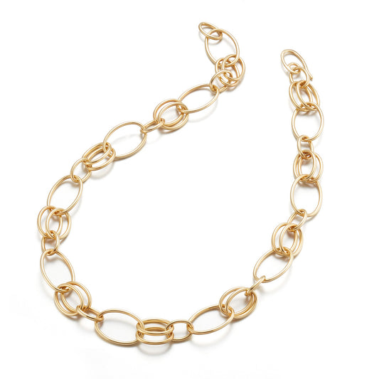 Gold Double Link Necklace