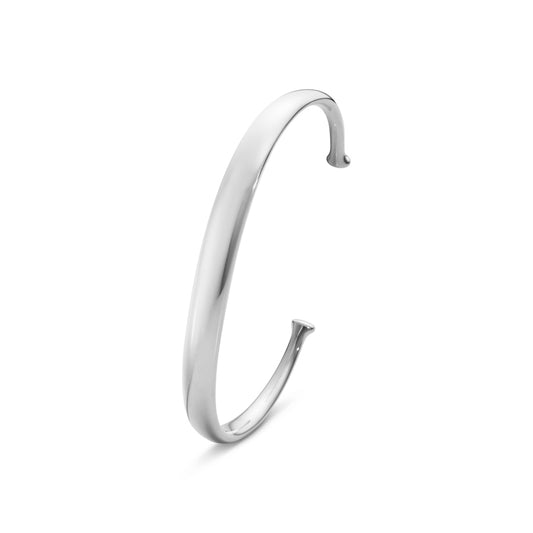 Georg Jensen Men's Silver & Gold Classic Bangle Bracelet