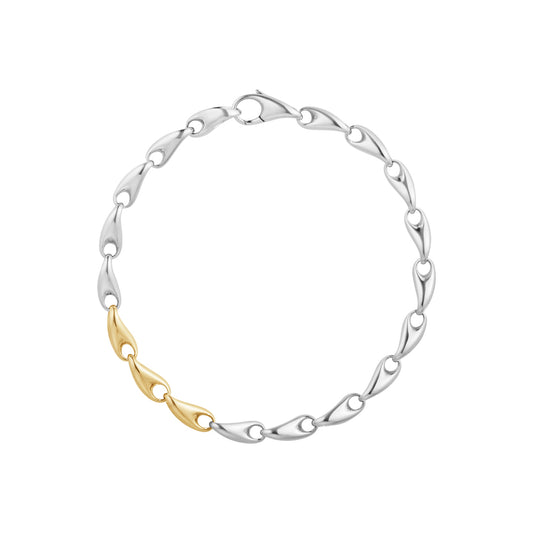 Silver & Gold Reflect Slim Bracelet