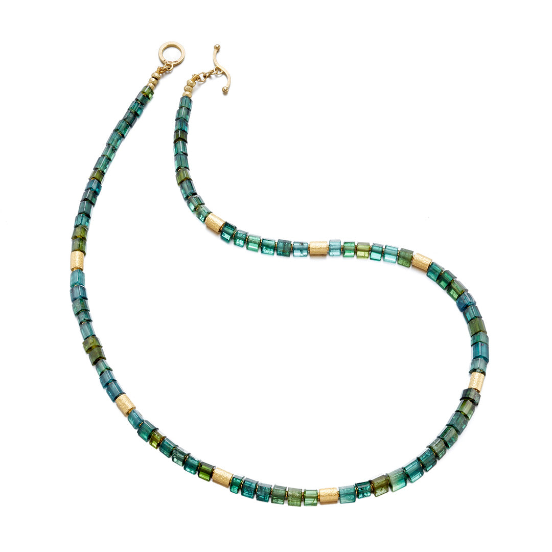 Barbara Heinrich Indicolite Tourmaline Bead Necklace