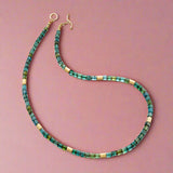 Indicolite Tourmaline Bead Necklace