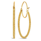 Medium Woven Hoop Earrings