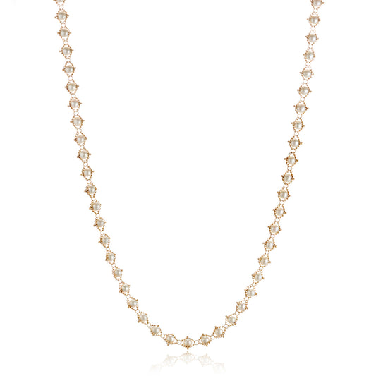 Woven Pearl Necklace