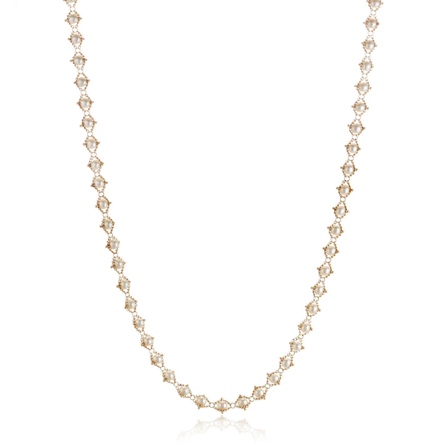 Woven Pearl Necklace