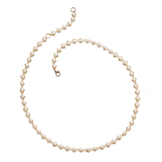 Amáli Woven Pearl Necklace