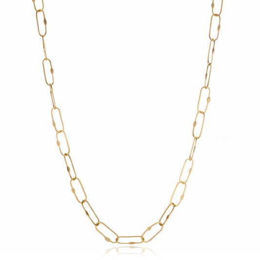 Petra Class Elongated Oval Link Necklace