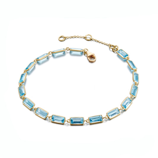 Kothari Swiss Blue Topaz Stiletto Bracelet