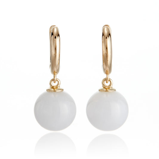 Gump's Signature Soho Earrings in White Jade