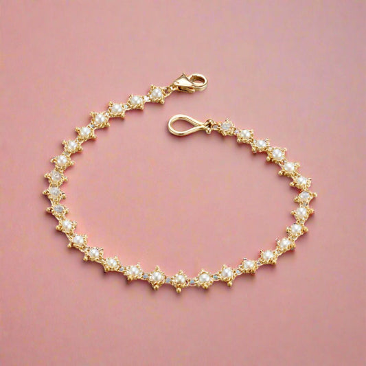 Pearl Textile Bracelet