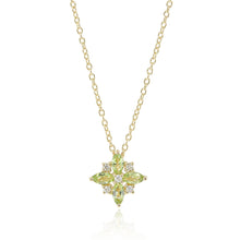 Gump's Signature Peridot Star & Diamond Pendant Necklace