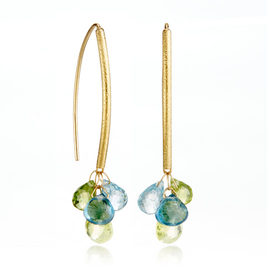 Spring Briolette Drop Earrings