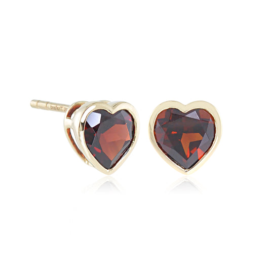 Gump's Signature Garnet Heart Earrings