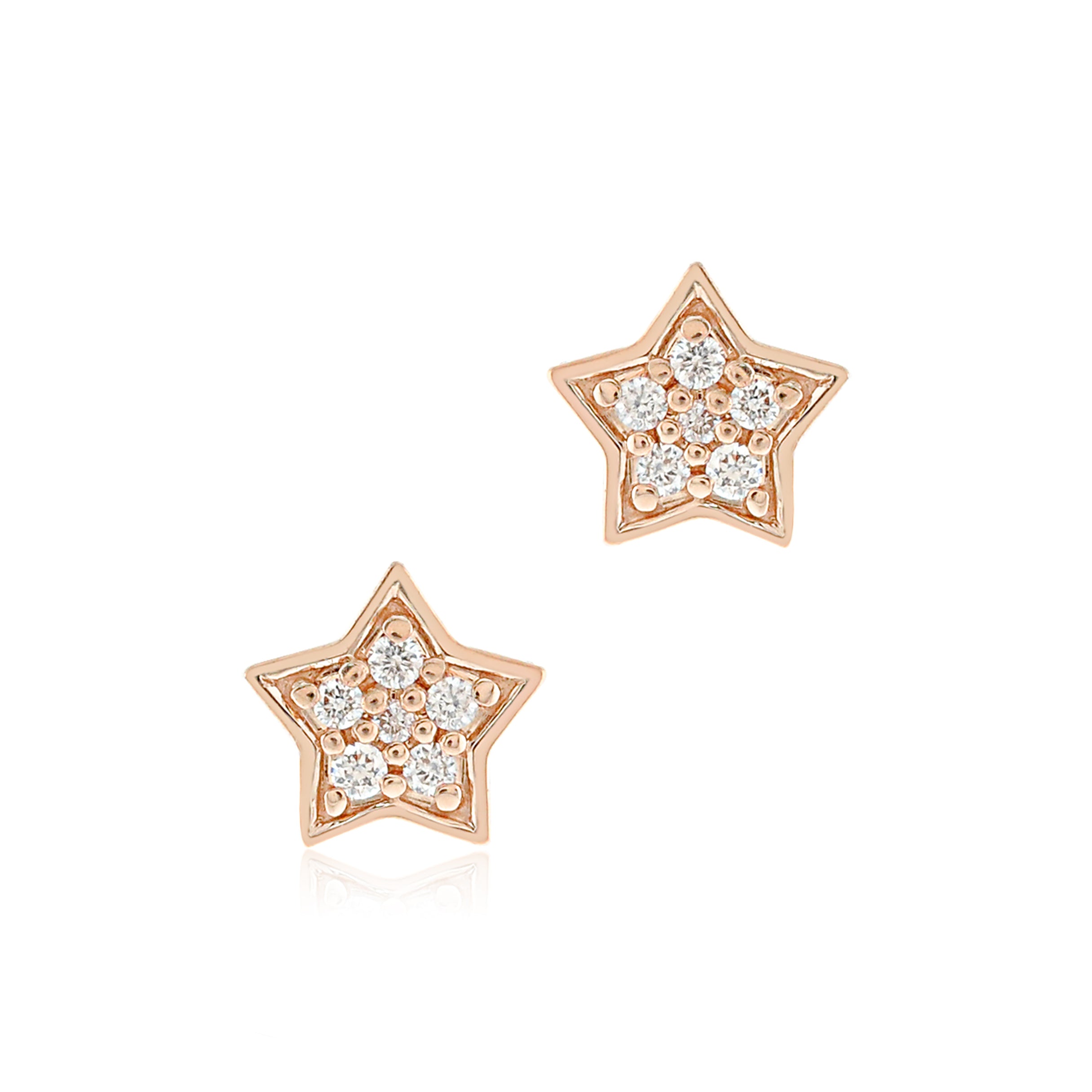 Gump's Signature Star Earrings in Diamonds