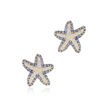 Gump's Signature Sapphire & Diamond Starfish Earrings