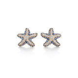 Gump's Signature Sapphire & Diamond Starfish Earrings