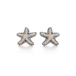 Gump's Signature Sapphire & Diamond Starfish Earrings