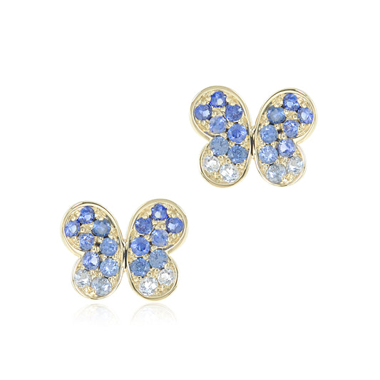 Sapphire Butterfly Earrings