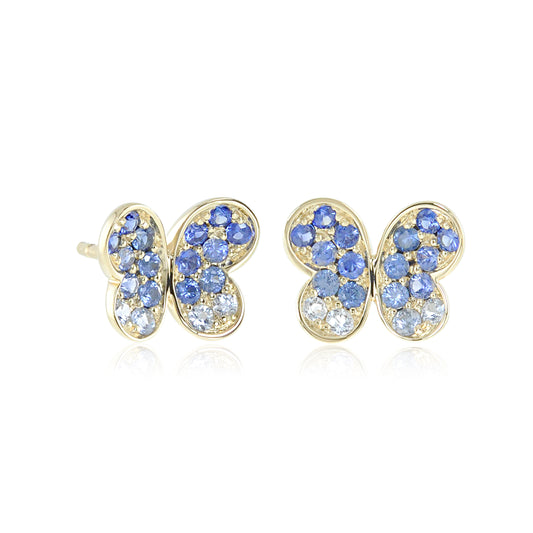 Gump's Signature Blue Sapphire Butterfly Earrings
