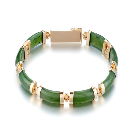 Gump's Signature Josephine Bracelet in Green Nephrite Jade