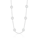 Gump's Signature Silver Six-Station Shou Necklace, 18"
