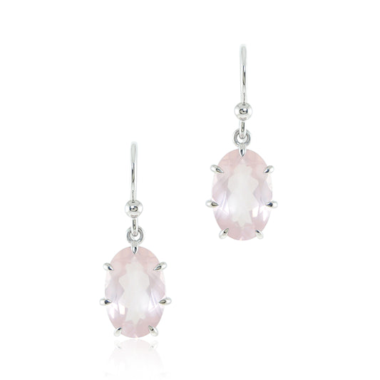 Gump's Signature Ashley Earrings in Rose Quartz