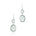 Gump's Signature Raindrop Earrings in Green Amethysts