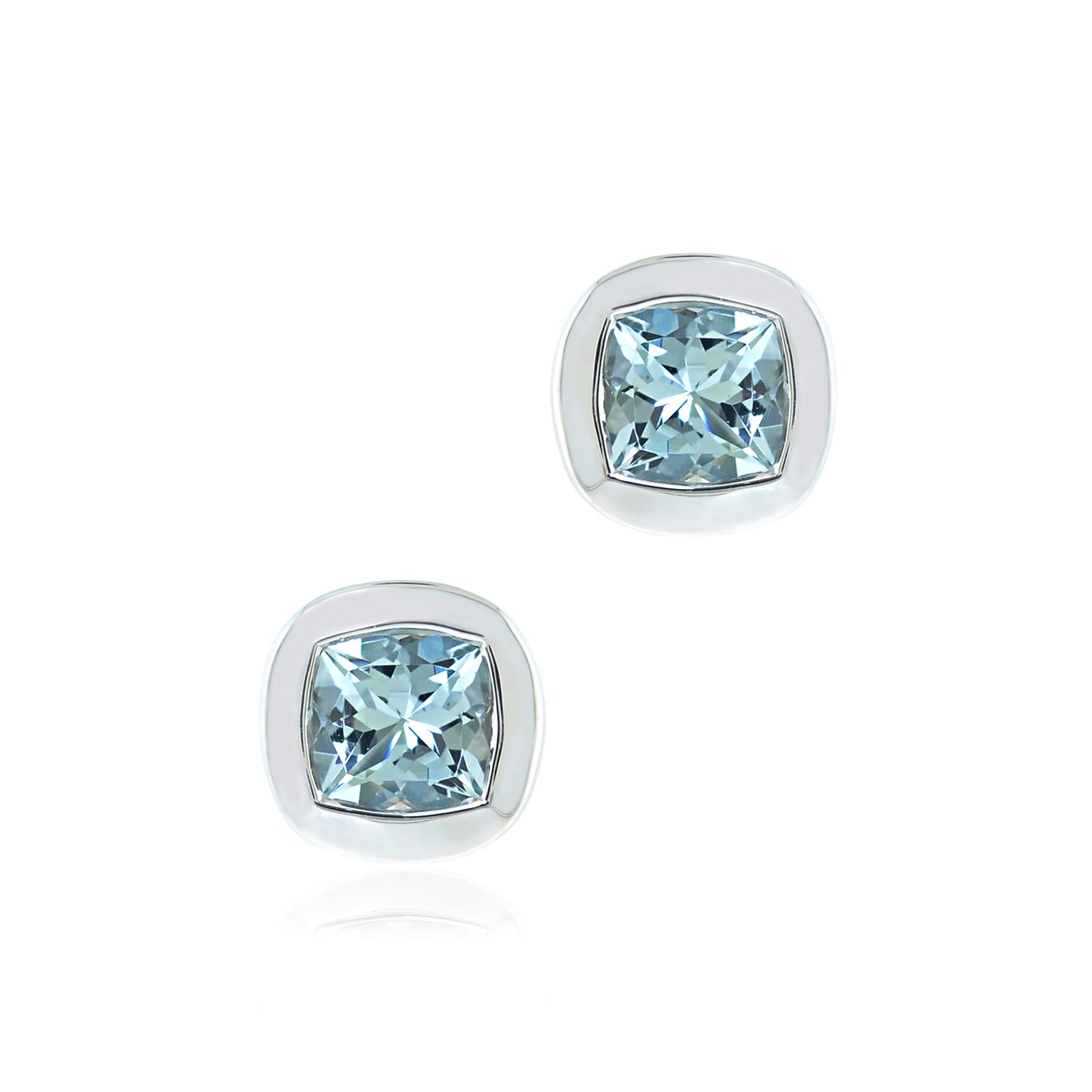 Melrose Earrings in Aquamarines