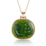 Gump's Signature Green Nephrite Jade Water Dragon Pendant