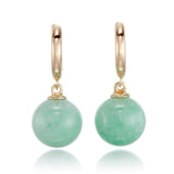Gump's Signature Soho Earrings in Apple Green Jade
