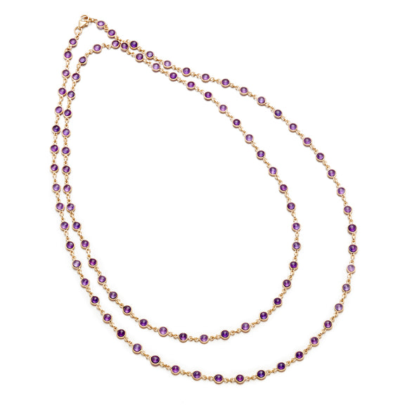 Amethyst Long Necklace