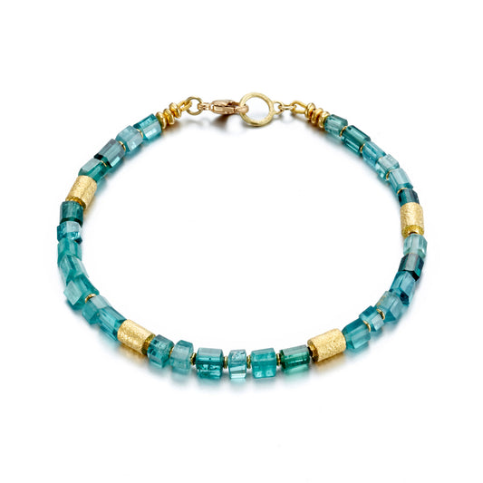 Barbara Heinrich Indicolite Tourmaline Beaded Bracelet