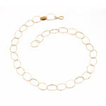 Petra Class Gold Oval Link Necklace