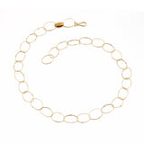 Petra Class Gold Oval Link Necklace