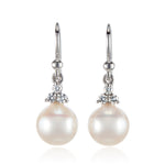 Gump's Signature Madison Drop Earrings in White Akoya Pearls