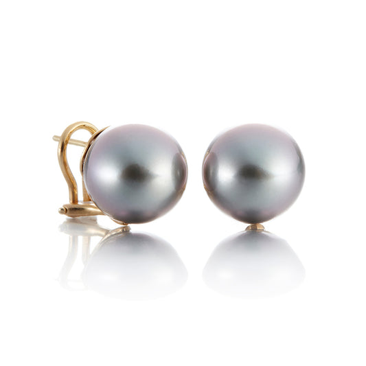 Gump's Signature 12mm Tahitian Pearl Earrings