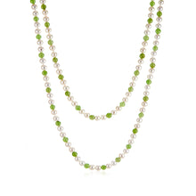 Gump's Signature 4mm Pearl & Siberian Jade Rope Necklace