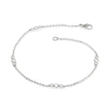 Gump's Signature White Gold Triplets Bracelet in Diamonds - 7 "L