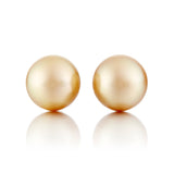 15mm Golden South Sea Pearl Earrings
