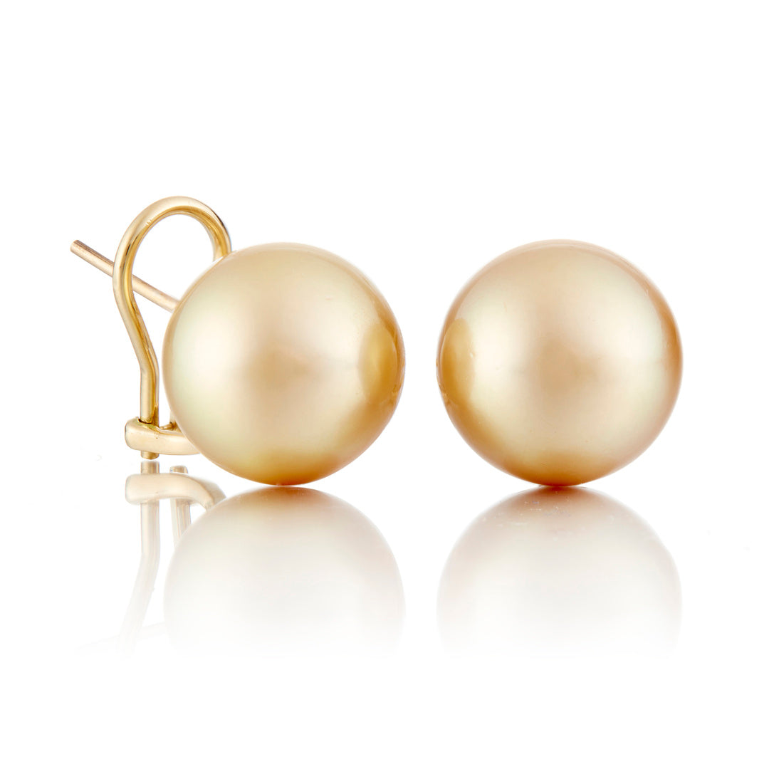Gump's Signature 15mm Golden South Sea Pearl Earrings