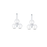 Carbon & Hyde South Sea Pearl Trio & Diamond Drop Earrings