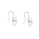 South Sea Pearl Trio & Diamond Drop Earrings