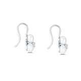 South Sea Pearl Trio & Diamond Drop Earrings