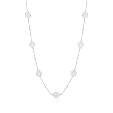 Gump's Signature Silver Shou & White Sapphire Station Necklace