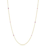 Gump's Signature Pink Sapphire Station Necklace