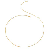 Emerald Station Necklace