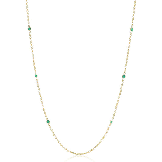 Emerald Station Necklace