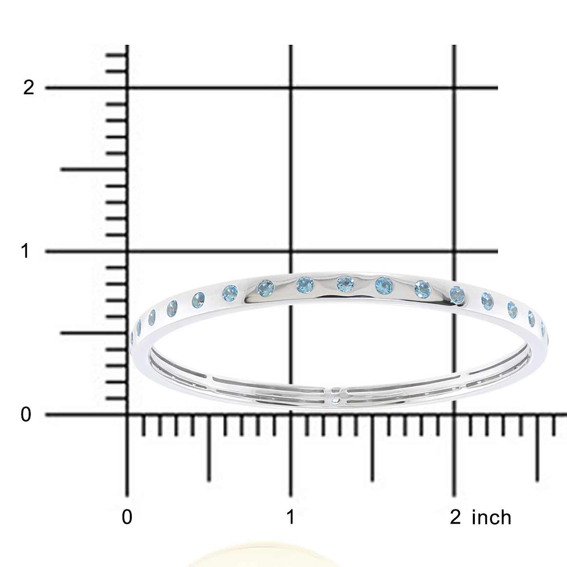 Bella Bangle in Swiss Blue Topaz