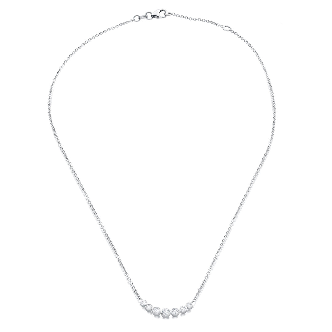 White Gold Cinderella Necklace