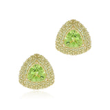Gump's Signature Trillion Stud Earrings in Peridot
