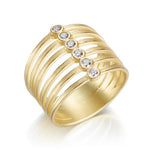 Barbara Heinrich Diamond Zipper Ring